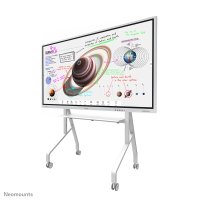 Neomounts Bodenständer, Multimedia-Trolley, Weiß, Stahl, Flachbildschirm, 76 kg, 10 kg