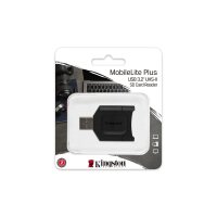 Kingston MobileLite Plus, SD, Schwarz, Windows 10, Windows 8.1, Windows 8, Mac OS X v. 10.10.x+, Linux v.2.6.x+, Chrome OS, USB 3.2 Gen 1 (3.1 Gen 1) Type-A, 0 - 60 °C, -20 - 70 °C