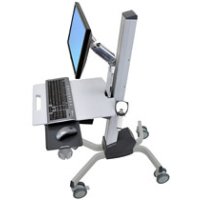 Ergotron Neo-Flex LCD Cart, Multimedia-Wagen/Trolley, Grau, Aluminium, Kunststoff, Stahl, Zink, Flachbildschirm, 11,8 kg, 68,6 cm (27")