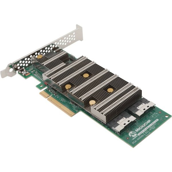 Microchip Technology SmartRAID Ultra 3258p-16i/e, SAS-4, SATA, PCI Express x16, 0, 1, 5, 6, 10, 50, 60, 8000 MB, DDR4, 3200 MHz