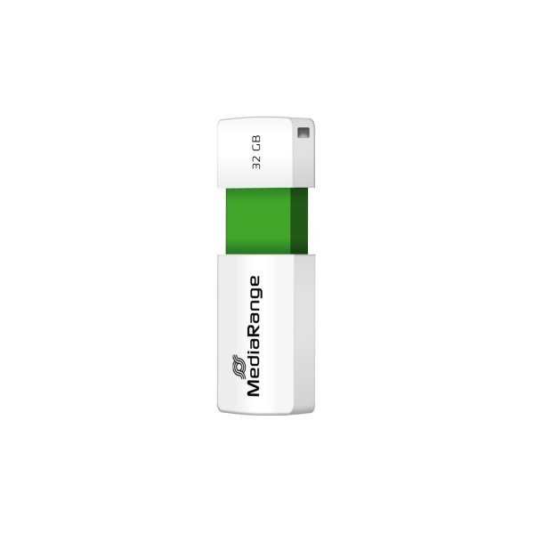 MEDIARANGE MR973, 32 GB, USB Typ-A, 2.0, 15 MB/s, Dia, Grün, Weiß