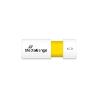 MEDIARANGE MR972, 16 GB, USB Typ-A, 2.0, 12 MB/s, Dia, Weiß, Gelb