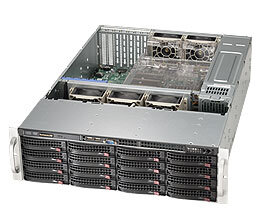 Supermicro SuperChassis 836BA-R920B, Rack, Server, Schwarz, ATX, EATX, 3U, HDD, LAN, Leistung, Stromausfall