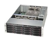 Supermicro SuperChassis 836BA-R920B, Rack, Server, Schwarz, ATX, EATX, 3U, HDD, LAN, Leistung, Stromausfall