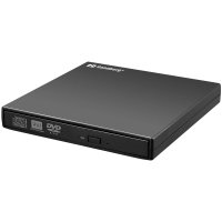 SANDBERG USB Mini DVD Burner, Schwarz, Desktop / Laptop,...