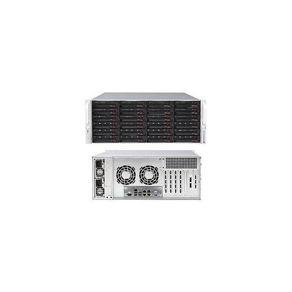 Supermicro SuperChassis 846BE1C-R1K23B, Rack, Server, Schwarz, ATX, EATX, 4U, Ventilatorausfall, HDD, Heizung, LAN, Leistung