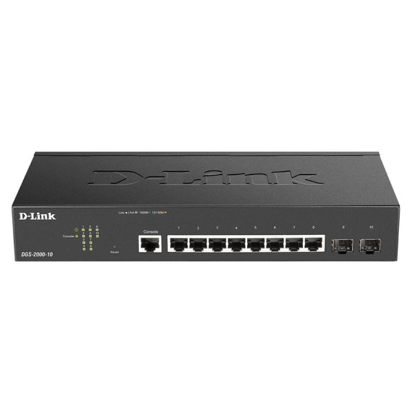 D-Link DGS-2000-10, Managed, L2/L3, Gigabit Ethernet (10/100/1000), Vollduplex, Rack-Einbau, 1U