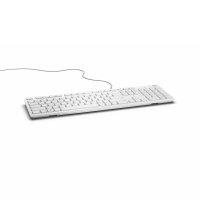 Dell KB216, Volle Größe (100%), USB, QWERTZ, Weiß