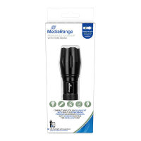 MEDIARANGE MR735, Hand-Blinklicht, Schwarz, Aluminium,...