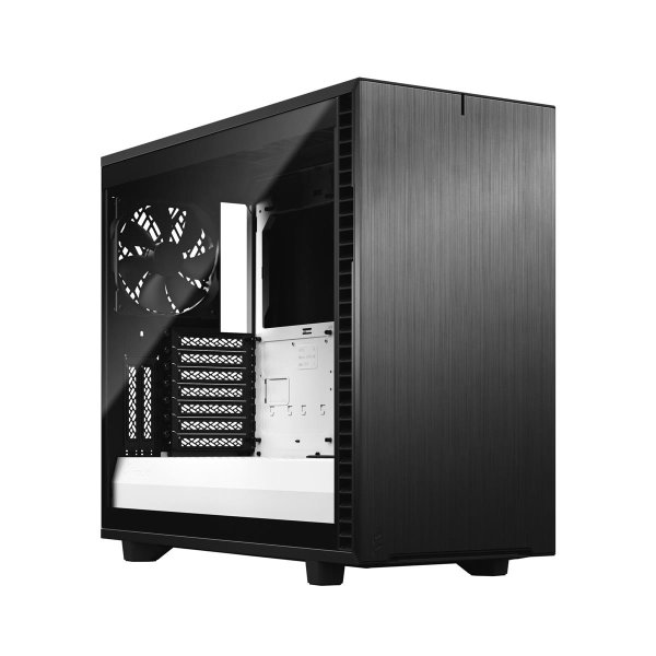 Fractal Design Define 7, Midi Tower, PC, Schwarz, Weiß, ATX, EATX, micro ATX, Micro-ITX, Aluminium, Stahl, 18,5 cm