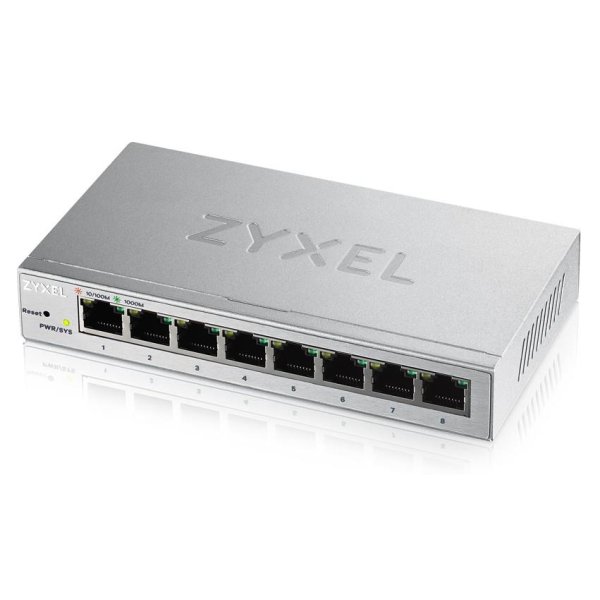 ZyXEL GS1200-8, Managed, Gigabit Ethernet (10/100/1000), Vollduplex