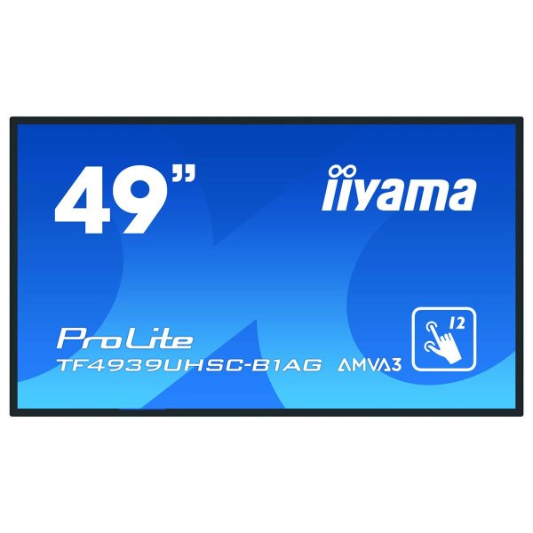 Iiyama ProLite TF4939UHSC-B1AG, 124,5 cm (49"), 3840 x 2160 Pixel, 4K Ultra HD, LED, 8 ms, Schwarz