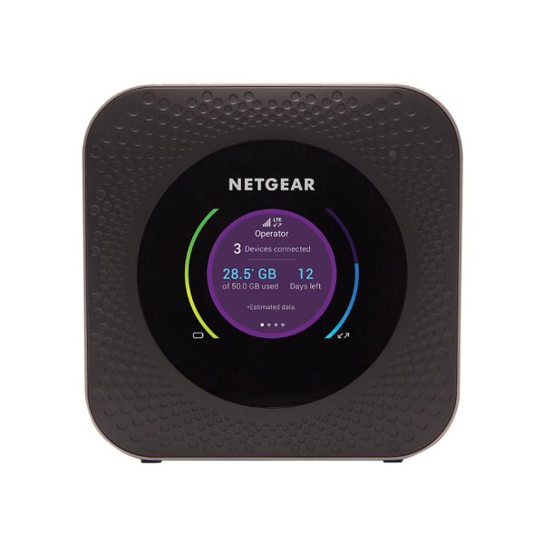 Netgear MR1100, Router für Mobilfunknetz, Schwarz, Tragbar, LCD, 6,1 cm (2.4"), Gigabit Ethernet