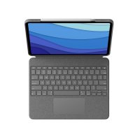 Logitech Combo Touch, QWERTZ, Deutsch, Trackpad, 1,9 cm, 1 mm, Apple