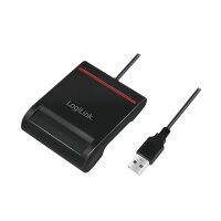 LogiLink CR0047, Indoor, Schwarz, USB 2.0, Mac OS X 10.15 Catalina,Mac OS X 10.15.3 Catalina, 65 mm, 85 mm