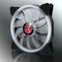 RAIJINTEK IRIS 14 RBW ADD-3, Ventilator, 14 cm, 400 RPM, 1500 RPM, 65,19 cfm, Schwarz