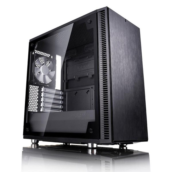 Fractal Design Define Mini C TG, Mini Tower, PC, Schwarz, ITX, micro ATX, 17,2 cm, 31,5 cm