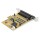 StarTech.com 8 Port PCI Express Karte - PCIe RS232 Erweiterungskarte - 16C1050 UART - Multiport DB9 Controller / serial adapter card - 15 kV ESD-Schutz - Windows & Linux, PCIe, Seriell, RS-232, Gelb, 0,5 m, 160013 h