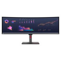 Lenovo ThinkVision P49w-30, 124,5 cm (49"), 5120 x 1440 Pixel, DQHD, LED, 6 ms, Schwarz