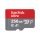 SanDisk Ultra microSD, 256 GB, MicroSDXC, Klasse 10, UHS-I, 100 MB/s, Grau, Rot