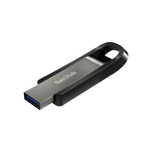 SanDisk Extreme Go, 64 GB, USB Typ-A, 3.2 Gen 1 (3.1 Gen 1), 395 MB/s, Dia, Edelstahl