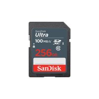 SanDisk Ultra, 256 GB, SDXC, Klasse 10, UHS-I, 100 MB/s,...