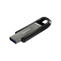 SanDisk Extreme Go, 128 GB, USB Typ-A, 3.2 Gen 1 (3.1 Gen 1), 400 MB/s, Dia, Edelstahl