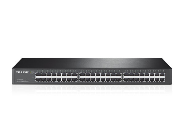 TP-LINK TL-SG1048, Unmanaged, Gigabit Ethernet (10/100/1000), Rack-Einbau, 1U