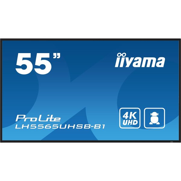 Iiyama LH5565UHSB-B1, Kiosk-Design, 138,7 cm (54.6"), LED, 3840 x 2160 Pixel, WLAN, 24/7