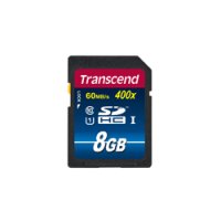 Transcend 8GB SDHC Class 10 UHS-I, 8 GB, SDHC, Klasse 10, NAND, 90 MB/s, Class 1 (U1)