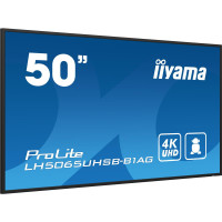 Iiyama LH5065UHSB-B1AG, Digital Signage Flachbildschirm, 125,7 cm (49.5"), LCD, 3840 x 2160 Pixel, WLAN, 24/7