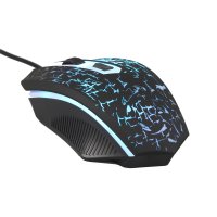 Ultron HAWK Gaming Set, Full-size (100%), QWERTZ, LED, Schwarz, Rot, Weiß, Maus enthalten