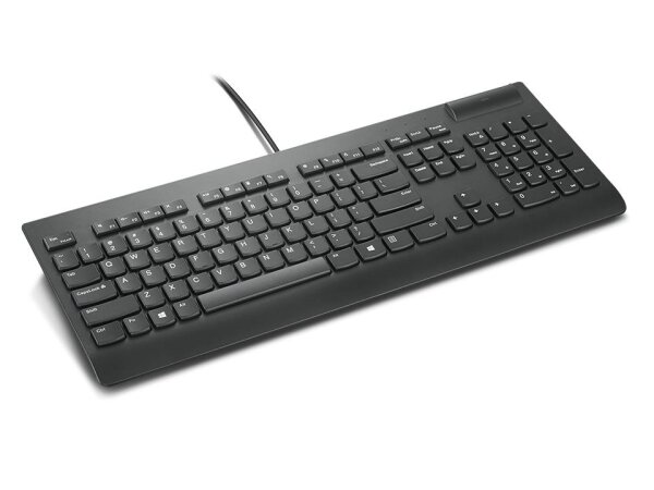 Lenovo 4Y41B69372, Volle Größe (100%), Kabelgebunden, USB, QWERTZ, Schwarz