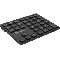 SANDBERG Wireless Numeric Keypad Pro, Verkabelt & Kabellos, RF kabellos + USB, Membran Key Switch, Schwarz