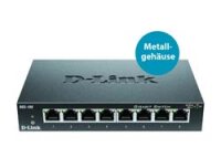 D-Link DGS-108, Unmanaged, L2, Gigabit Ethernet (10/100/1000), Vollduplex