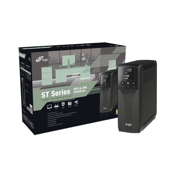 FSP ST 850, Line-Interaktiv, 0,85 kVA, 510 W, Sine, 81 V, 270 V