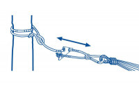 Amazonas AZ-3025000, Aufhänge-Set, Silber, 150 kg, Galvanisiertes Stahl, Kunststoff, 3200 mm, 600 g