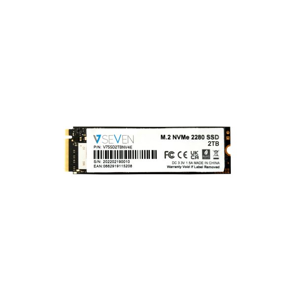 V7 V7SSD2TBNV4E, 2 TB, M.2, 7400 MB/s, 6 Gbit/s