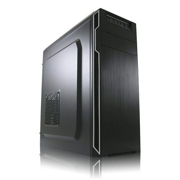 LC-Power 7038B, Midi Tower, PC, Schwarz, ATX, micro ATX, Mini-ITX, Metall, 14,5 cm