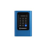 Kingston IronKey 1920GB Vault Privacy 80 XTS-AES 256-bit Verschlüsselte externe SSD, 1,92 TB, USB Typ-C, 3.2 Gen 1 (3.1 Gen 1), 250 MB/s, Passwortschutz, Blau