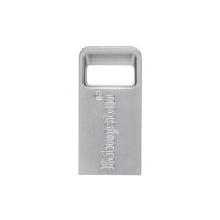 Kingston DataTraveler 64GB Micro 200MB/s Metal USB 3.2 Gen 1, 64 GB, USB Typ-A, 3.2 Gen 1 (3.1 Gen 1), 200 MB/s, Ohne Deckel, Silber