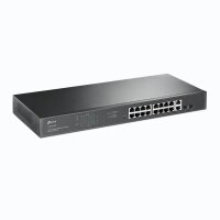 TP-LINK 18-Port Gigabit-Rackmount-Switch mit 16...