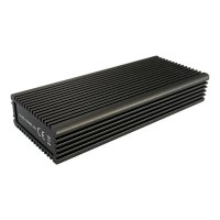 LC-Power LC-M2-C-NVME-2X2, SSD-Gehäuse, M.2, PCI Express, 20 Gbit/s, USB Anschluss, Schwarz