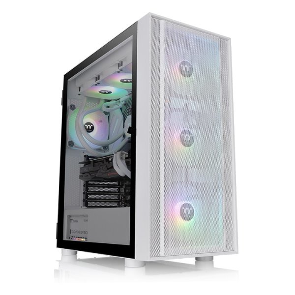 Thermaltake H570 TG ARGB, Midi Tower, PC, Weiß, ATX, EATX, micro ATX, Mini-ITX, SPCC, Gehärtetes Glas, Multi