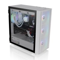 Thermaltake H570 TG ARGB, Midi Tower, PC, Weiß, ATX, EATX, micro ATX, Mini-ITX, SPCC, Gehärtetes Glas, Multi