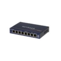 Netgear GS108GE, Unmanaged, Gigabit Ethernet (10/100/1000), Vollduplex