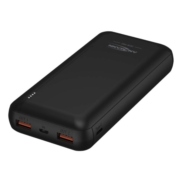 Ansmann PB320PD, 20000 mAh, Lithium Polymer (LiPo), Quick Charge 3.0, 3,7 V, Schwarz