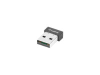 Lanberg NC-0150-WI, Kabellos, USB, WLAN, 150 Mbit/s, Schwarz