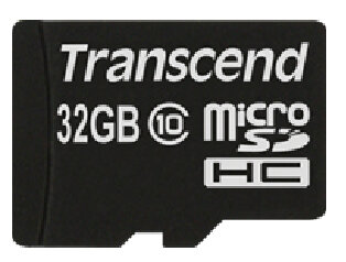 Transcend TS32GUSDHC10, 32 GB, MicroSDHC, Klasse 10, NAND, 90 MB/s, Schwarz