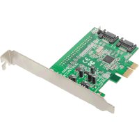 Dawicontrol DC-600E, SATA, Serial ATA II, Serial ATA III, 0, 1, JBOD, 5 Gbit/s, Marvell 88SE9128, Windows 7 Home Premium, Windows 7 Home Premium x64, Windows 7 Professional, Windows 7 Professional..., Halbe Höhe (Niedriges Profil)